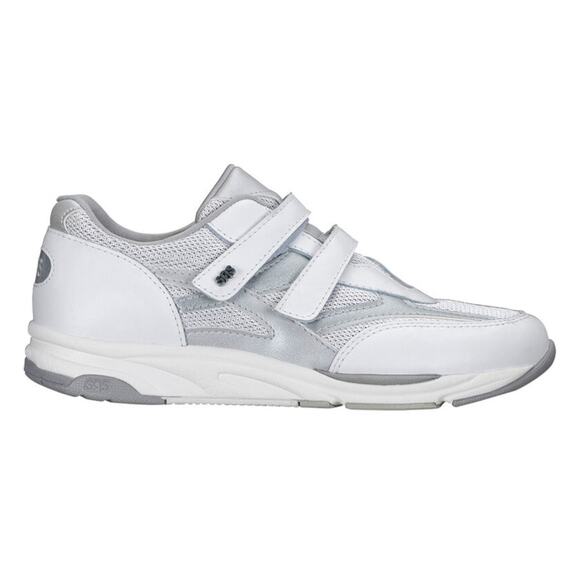 SAS Women's TMV Walking Shoes White Silver Leather Size 7.5 WW Lightly Worn - Picture 3 of 14